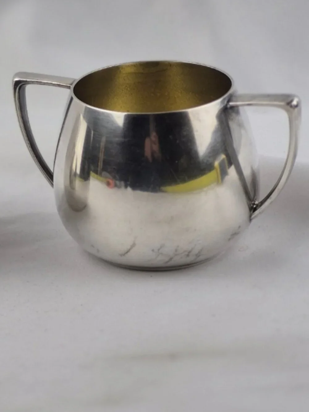 Mid Century Empire Crafts Quadruple Silver Plated Creamer & Sugar Bowl Set